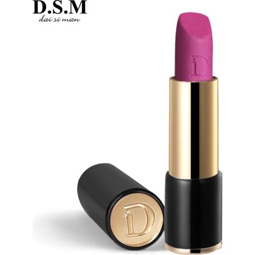 D.S.M High Quality 2pcs/lot Matte Moisturizer Lipstick Easy to Wear Lips Makeup Popular Color Lipstain Cosmetic Lipsticks