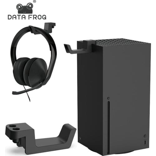DATA FROG Earphone Hook Holder For Xbox Series X Headphone Wall Mount Bracket Hanger Storage Stand For Xbox Series X Console