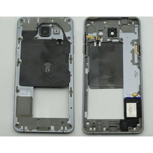 For Samsung Galaxy A5 2016 SM-A510F A510 A510F A510M Middle Frame Bezel Metal Housing Case Plate with Power Volume Side Button