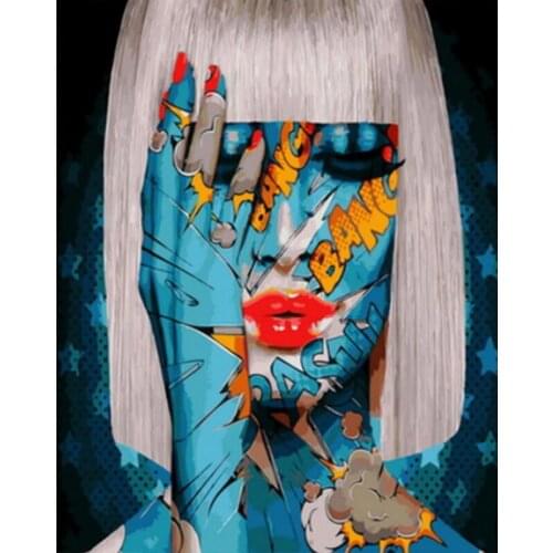 Painting By Numbers DIY Dropshipping Alphabet Trend Girl Figure DIY Decor Posters and Prints Modern Living room Artwork Picture