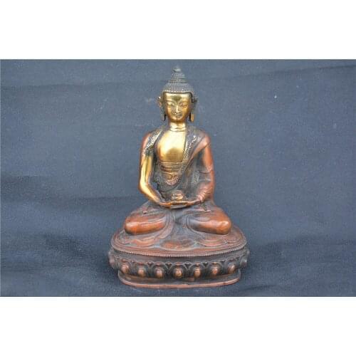 Collection old Tibet copper Pharmacy Buddha statue /sculpture,Hand carving crafts,best adornment & collection, free shipping