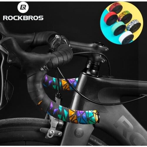 ROCKBROS MTB Road Cycling Handlebar Tape 2.3MM Thickened PU Eva Anti-slip Wear-resistant Shockproof Grip Tape Bike Accessories