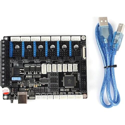 6 Drives F6 V1.4 Main Board Motherboard Control Board Compatible With for TMC2208 UART 3D Printer Accessories