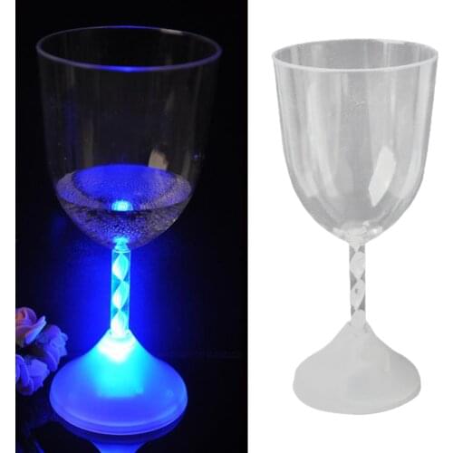 150ml Bars LED Flashing Wine Glass Goblet Colour Changing Party Weddings