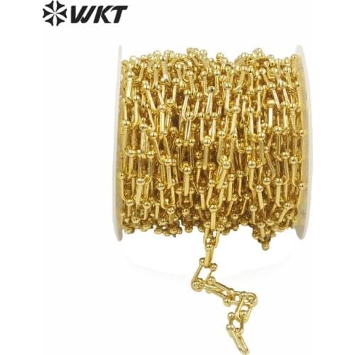 WT-BC148 WKT new hot U shape resist tarnishable metal U chain women hand make jewelry findings chain as bracelet necklace