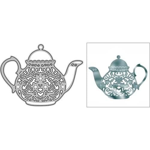 New Floral Teapot Craft Embossing Mold 2021 Metal Cutting Dies for DIY Decorative Scrapbooking Album and Card Making No Stamps