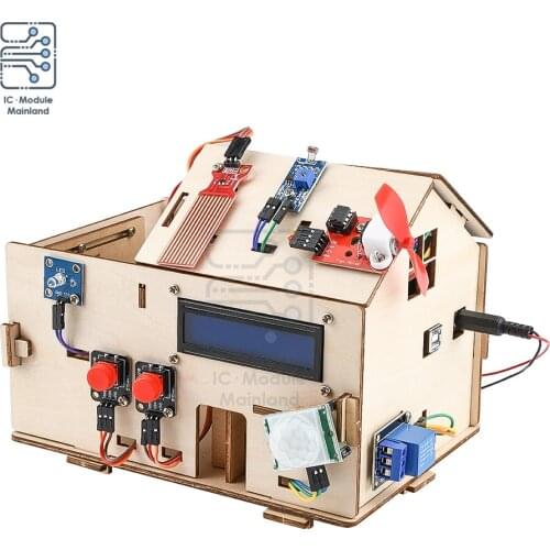 Smart Home Beginner Learning Kits With PLUS Board DIY STEM Complete Set of Sample Program Materials Assembly Steps For Arduino
