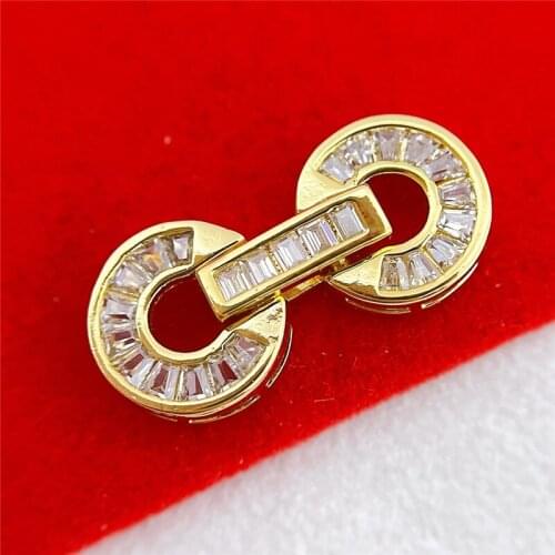 Wholesale DIY Natural Stones Beads Jewelry Making Accessories Silver/Gold/Rose Gold Metal Connector Clasps Findings