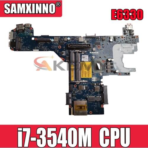 Original Laptop motherboard For DELL Latitude E6330 i7-3540M Mainboard CN-0JCD99 0JCD99 LA-7741P SR0X8 DDR3