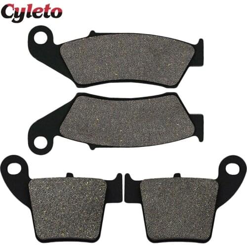 Motorcycle Front & Rear Brake Pads for Honda CR125R CR250R 02-07 CR 250R CRF250R CRF250X 04-17 CRF450R 02-18 CRF450X 2005-2018