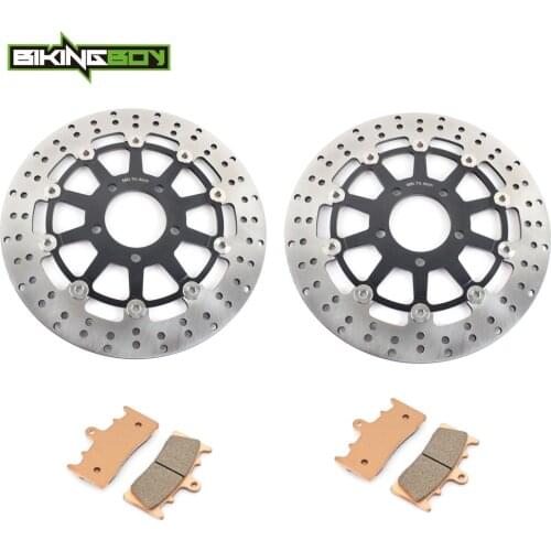 BIKINGBOY For Suzuki TL 1000 R 98-03 GSXR 750 96-99 GSX-R 1000 01 02 GSX1300R Hayabusa 99-07 Front Brake Discs Disks Rotors Pads