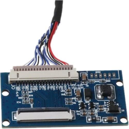 1Set LVDS 20 to 40Pin TTL Signal LCD Converter Board for 7-10.1\" LCD Panel Cable