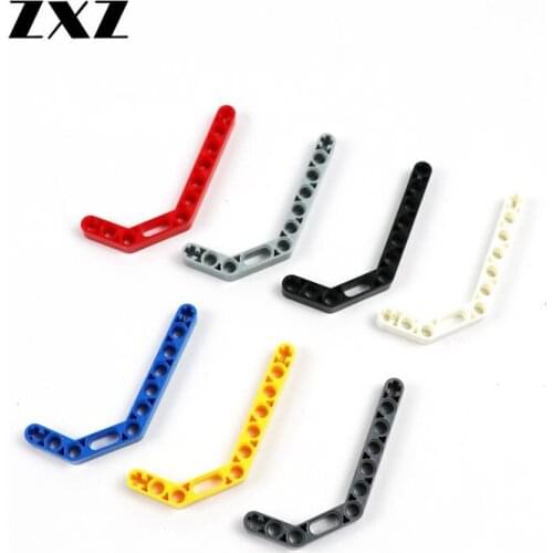 50 Pieces 9 Colors Liftarm Beam 1 x 11.5 Double Bent Thick Compatible Technical Parts 32009 MOC Toys for Boys & Girls