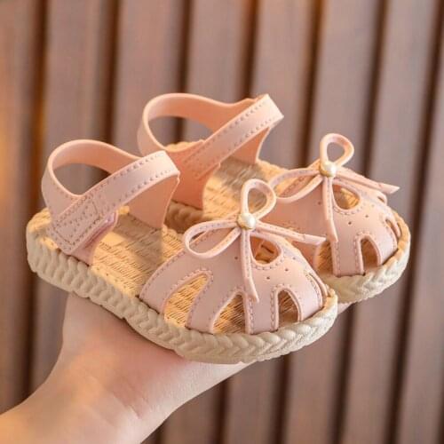 Girls' sandals 2021 new summer fashion princess shoes middle school childrens Non Slip soft sole little girls beach shoes