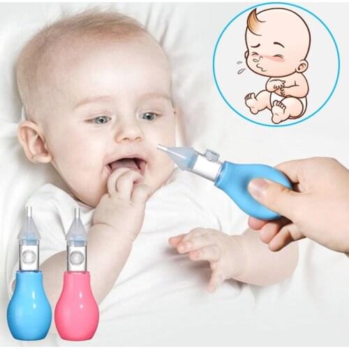 Infant Silicone Nasal Aspirator for Newborn Baby Safety Nose Cleaner Pump Type Anti Backflow Vacuum Nasal Aspirator Baby Care