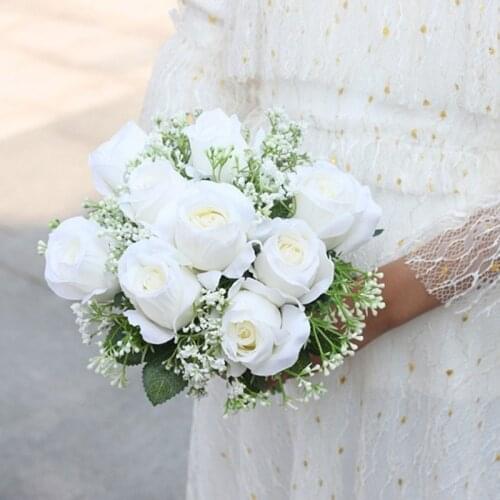 THINKTHENDO Wedding Bouquets For Brides