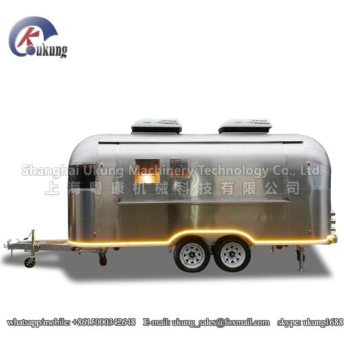 UKUNG brand AST-210 model customized stainless steel street mobile food truck
