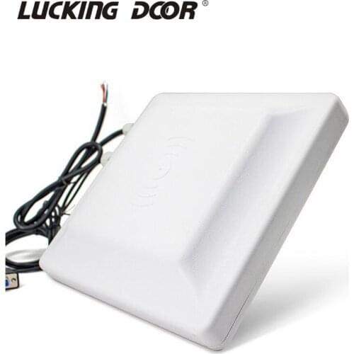 IP66 RS232 WG26 USB RELAY support firmware upgrade multiple language 6M mid range uhf rfid integrated reader for parking