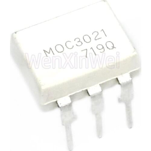 10PCS/LOT MOC3021 DIP6 3021 DIP Optocoupler Lsolator New SIP-6