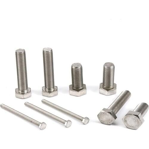 10pcs Stainless steel outer hexagon bolt outer hexagon screw M3M4M5M6