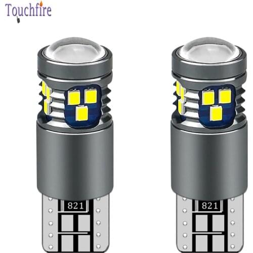 100PCS T10 W5W 194 Canbus Car Bulb 2016 18SMD Lens Reading Interior Door Map License Plate Side Auto Light wholesale White Bule