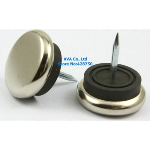 16 Pieces 27mm Metal Chair Feet Nail Glide Nail Furniture Feet Bottom Protect