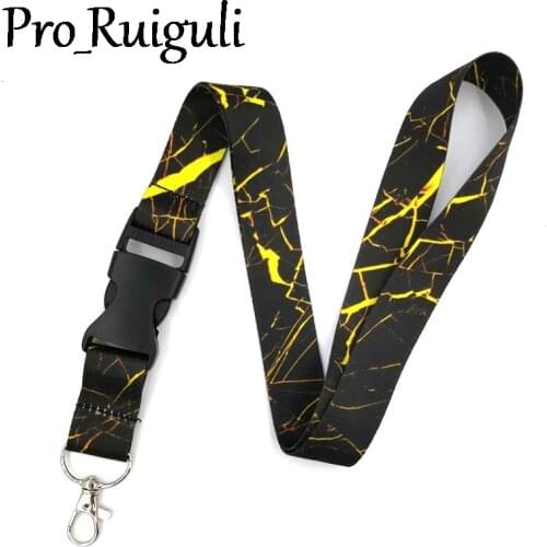 30pcs Marble pattern Classical Style Lanyard For keys The 90s Phone Working Badge Holder Neck Straps Phone Hang webbingsribbons