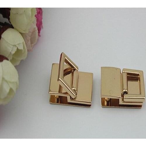 6 PCS/lot) metal plating processing handbags straps on both sides of the chain hook decorative accessories