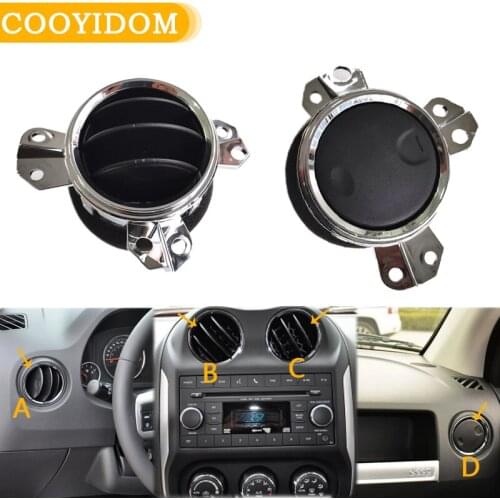 A/C Air Vent Outlet Car Interior Front Dash Center Console conditioning 1JW471DVAD 1JW481DVAD For Jeep Compass Patriot 2009-2014