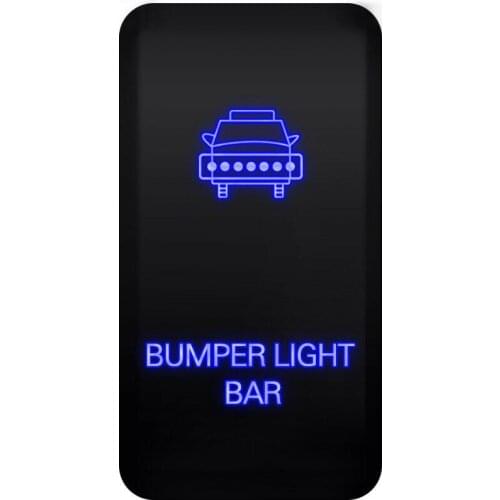 Car Push Switch Button Blue LED BUMPER LIGHT For Toyota Tacoma Hilux FJ Cruiser