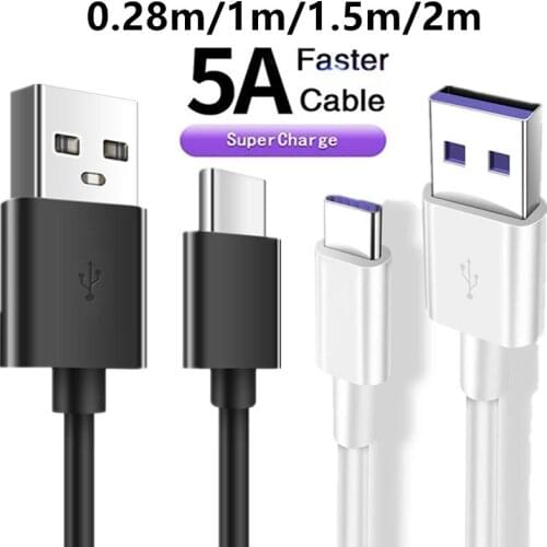 5A Supercharge Fast Charger Quick Charging USB Type C Cable For Huawei P40 P50 Samsung A12 A11 A70 Xiaomi 10T 11 lite redmi 10 9