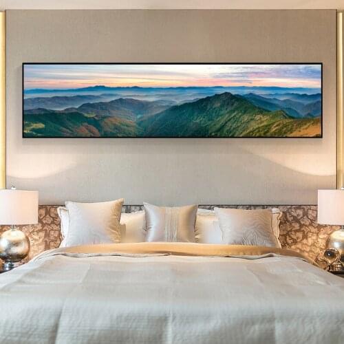 New Chinese Style Mountains Canvas Painting Modern Landscape Posters And Print Wall Art Decor For Living Room Bedroom