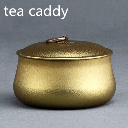 Metal Cans Seamless Tea Cans Metal Cans Sealed Iron Box Tea Jar Tea Storage Box Tea Box Tea Tin Containers
