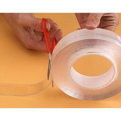 White Length 1m/3m Multifunctional Nano No Trace Tape Strong Adhesive Sticker Home Daily Storage Artifact Grip Tape