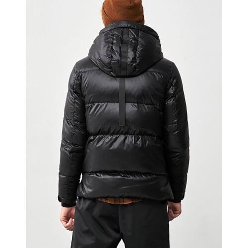 Mens 2020 Down Jacket Winter Coat Men Fashions Thick Warm Puffer Down Jackets Coats with Hat Parka Manteau Homme KJ790 s s