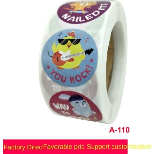 Cartoon animal Reward Stickers children teachers encourage labels classroom decoration sticker