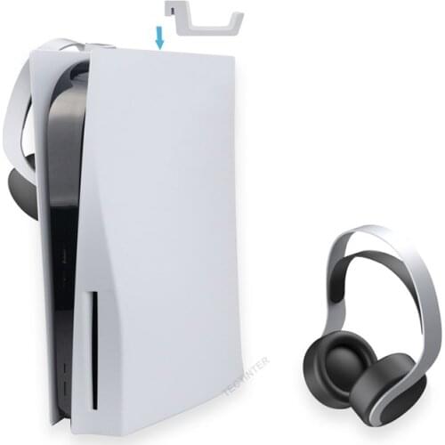 For PS5 Headphone Wall Mount Holder Bracket Hanger Storage Stand Host Headset Support Hook Console Gamepad Game Accessories