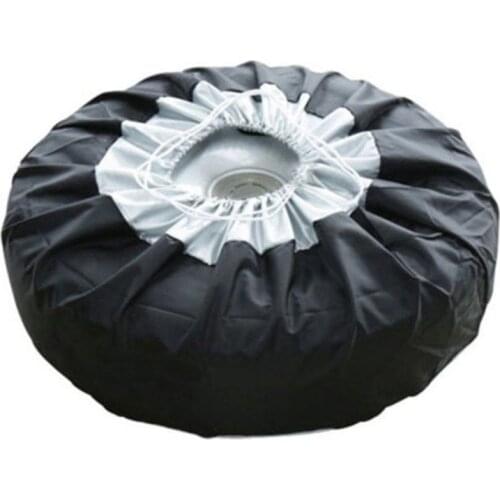New 1PCS Tire Cover Case Car Spare Tire Cover Storage Bags Carry Tote Polyester Tire For Cars Wheel Protection Covers 4 Season