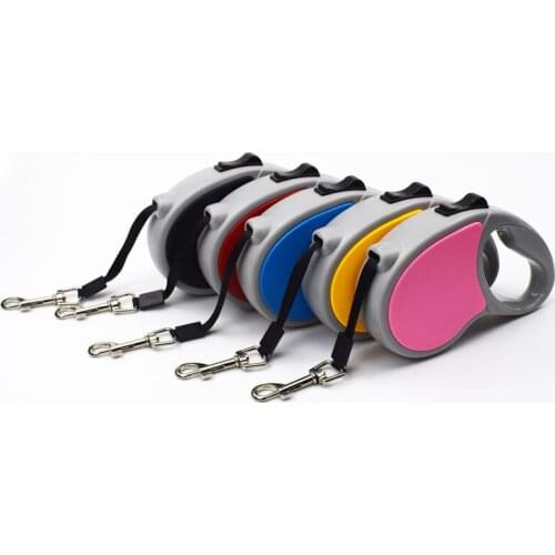 Pet leash with automatic retractable leash 5m flat rope pet leash, small and medium dog leash,Q347