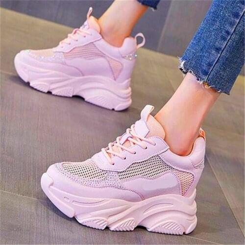 Casual Sandals Womens Summer Cow Leather Ankle Boots Breathable Fashion Sneakers Platform Wedge High Heels