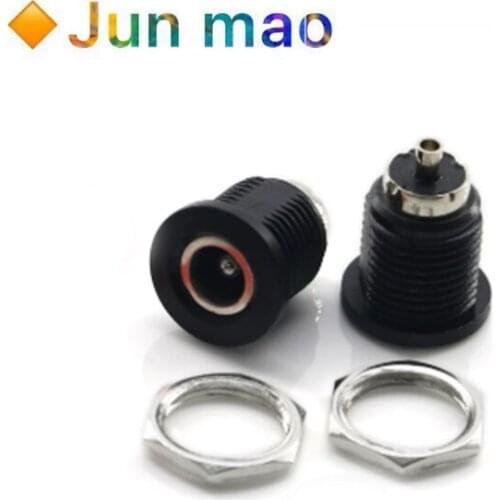 10Pcs 5A DC Large Current Charging Jack 5.5x2.5mm / 5.5x2.1mm Female Panel Mount Connector 5.5mm*2.5mm Socket