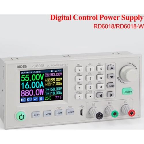 RD6018 RD6018W 60V 18A USB WiFi DC DC Adjustable Step Down Power Supply Module Buck Converter