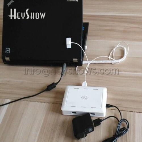 4 6 8 Ports Desk Security Host Burglar Alarms System For Laptop Tablet IPad Phone Headphone Camera Pen Anti-theft Device Hosts