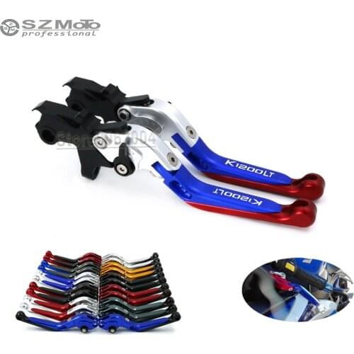 For BMW K1200LT K1200 LT 1999-2009 2008 Motorcycle Accessories Folding Extendable Adjustable Brakes Clutch Levers With LOGO CNC