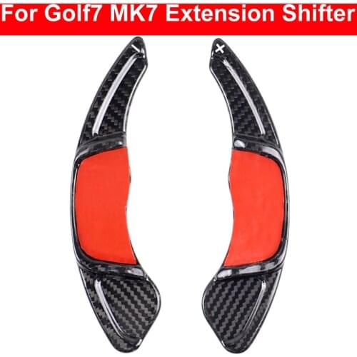 Carbon Fiber Steering Wheel Shift Paddle Extension Shifter Replacement For Volkswagen GOLF 7 Golf7 2015 MK7 Scirocco