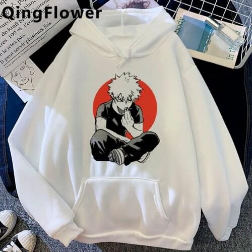 My Hero Academia Bakugou Boku No Hero Academia hoodies male 2021 Ulzzang printed grunge men hoody y2k aesthetic