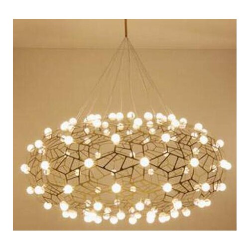 Post-modern living room dining room personality round chandelier Nordic simple fashion warm bedroom crea