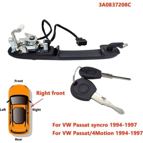 1 pcs For VW Passat B4 1994-1997 Outside Door Handle 3A0837207C,3A0837208C,3A0839205A