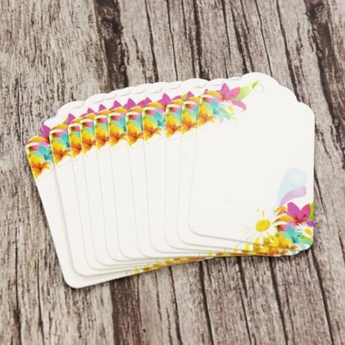 10Pcs/Set Beautiful Flowers Bookmarks Message Cards Book Notes Paper Page Holder For Books School Office Supplies Stationery