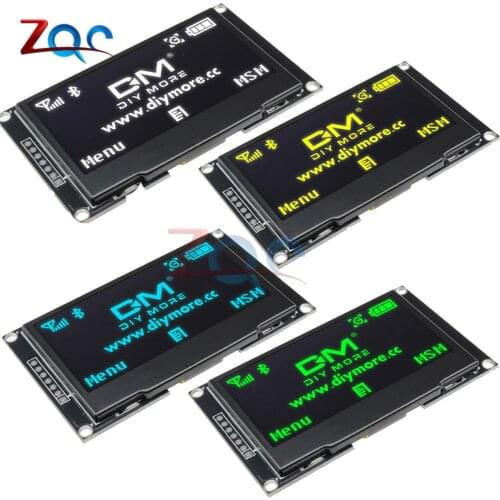 2.42 inch LCD Screen 12864 OLED Display Module IIC I2C SPI Serial C51 STM32 SSD1309 for Arduino 128X64 White/Blue/Green/Yellow
